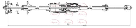 Apec CAB5019 Cable Pull, clutch control - 1