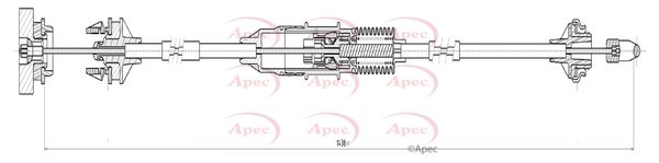 Apec CAB5020 Cable Pull, clutch control - 1