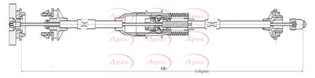 Apec CAB5020 Cable Pull, clutch control - 1
