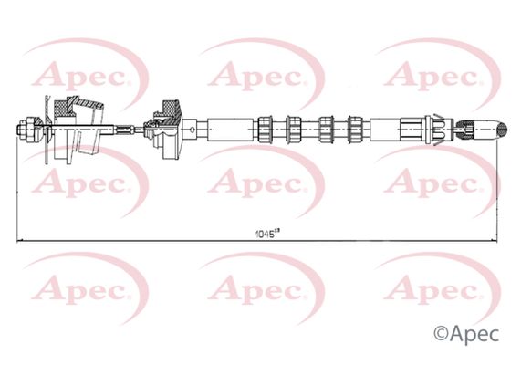 Apec CAB5026 Cable Pull, clutch control - 1