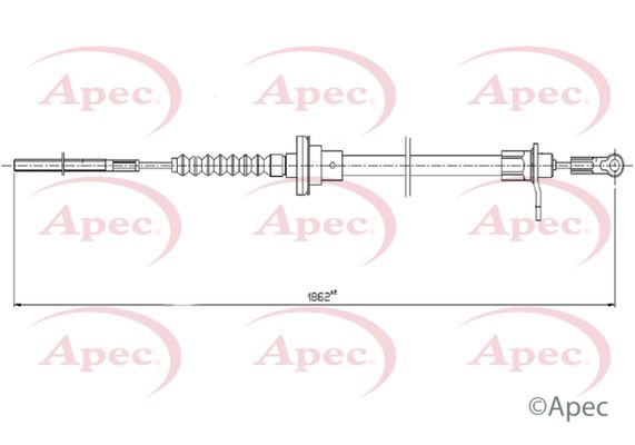 Apec CAB5027 Cable Pull, clutch control - 1
