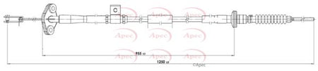 Apec CAB5028 Cable Pull, clutch control - 1