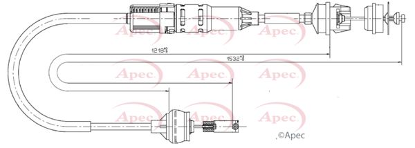 Apec CAB5030 Cable Pull, clutch control - 1