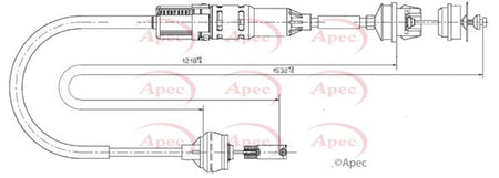 Apec CAB5030 Cable Pull, clutch control - 1
