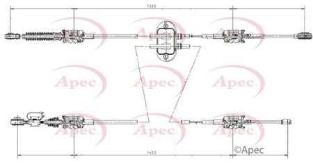 Apec CAB7005 Cable Pull, manual transmission - 1
