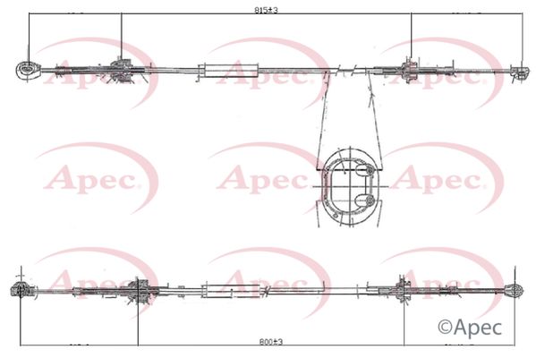 Apec CAB7016 Cable Pull, manual transmission - 1