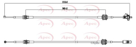 Apec CAB7017 Cable Pull, manual transmission - 1