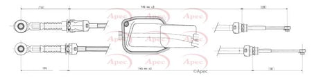 Apec CAB7019 Cable Pull, manual transmission - 1