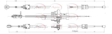 Apec CAB7020 Cable Pull, manual transmission - 1