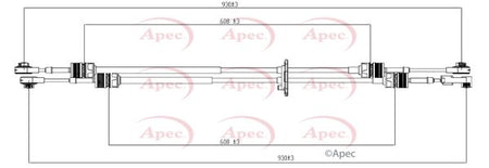 Apec CAB7023 Cable Pull, manual transmission - 1