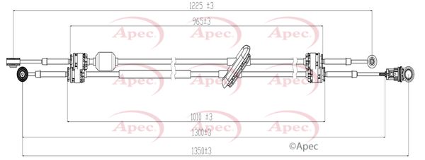 Apec CAB7026 Cable Pull, manual transmission - 1