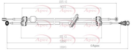 Apec CAB7026 Cable Pull, manual transmission - 1