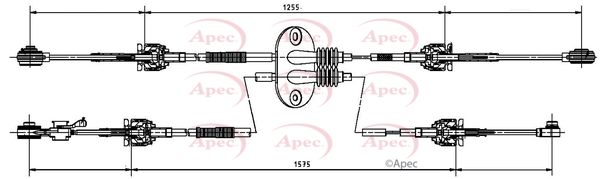 Apec CAB7027 Cable Pull, manual transmission - 1