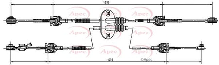 Apec CAB7027 Cable Pull, manual transmission - 1