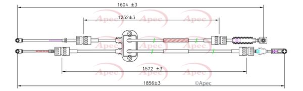 Apec CAB7032 Cable Pull, manual transmission - 1