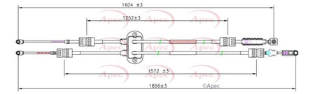 Apec CAB7032 Cable Pull, manual transmission - 1