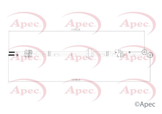 Apec CAB7041 Cable Pull, manual transmission - 1