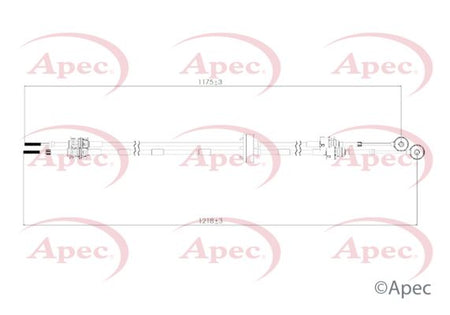 Apec CAB7041 Cable Pull, manual transmission - 1