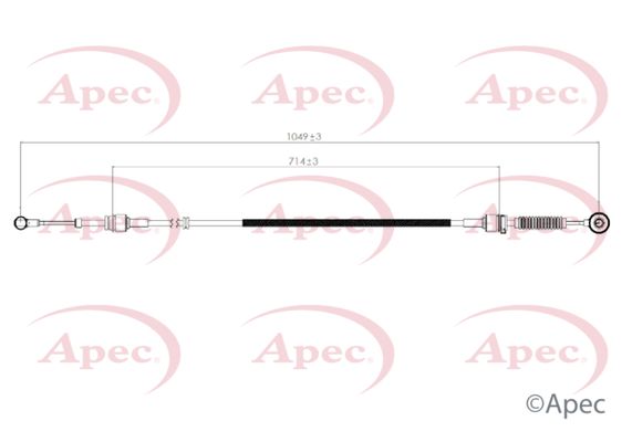 Apec CAB7050 Cable Pull, manual transmission - 1
