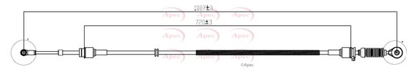 Apec CAB7051 Cable Pull, manual transmission - 1