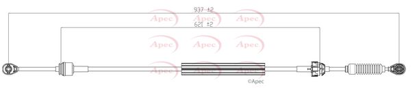 Apec CAB7070 Cable Pull, manual transmission - 1
