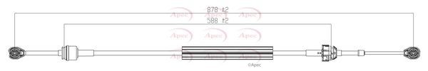 Apec CAB7077 Cable Pull, manual transmission - 1