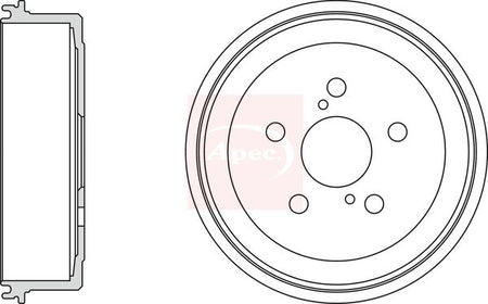 Apec DRM9106 Brake Drum - 1