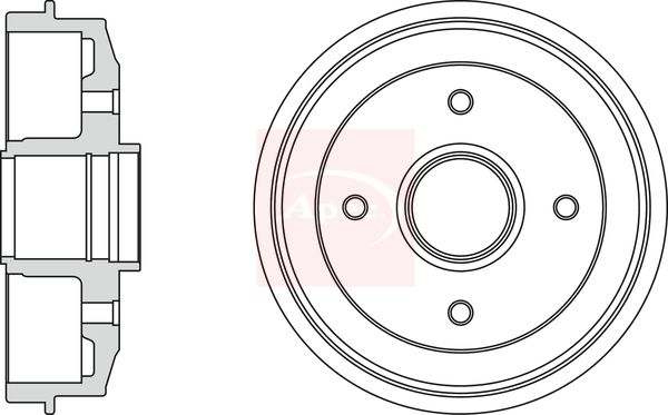 Apec DRM9109 Brake Drum - 1