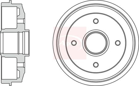 Apec DRM9109 Brake Drum - 1