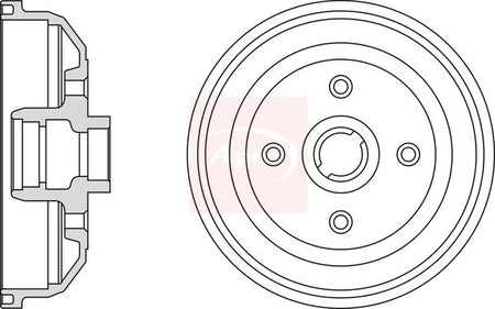 Apec DRM9112 Brake Drum - 1
