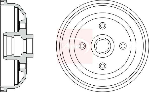 Apec DRM9112 Brake Drum - 1