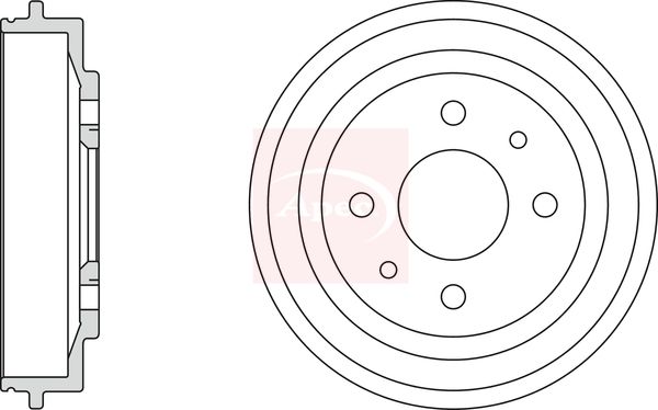 Apec DRM9113 Brake Drum - 1