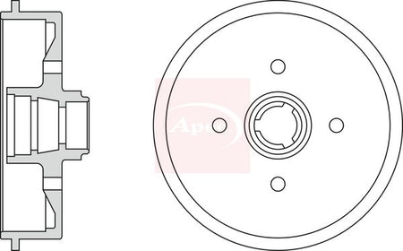 Apec DRM9120 Brake Drum - 1