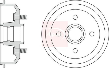 Apec DRM9123 Brake Drum - 1