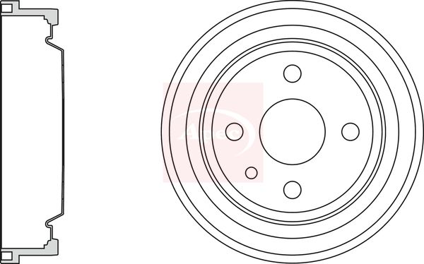 Apec DRM9126 Brake Drum - 1