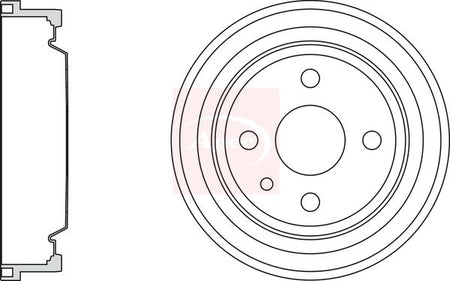 Apec DRM9126 Brake Drum - 1