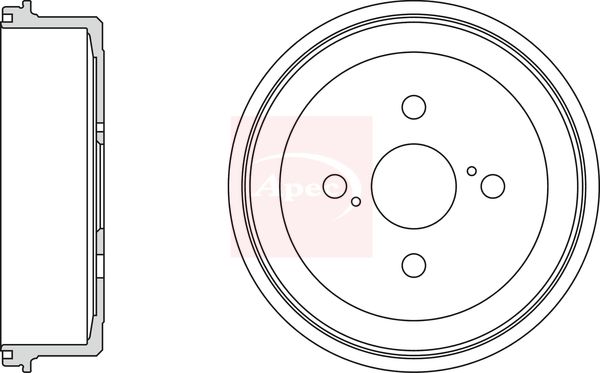 Apec DRM9133 Brake Drum - 1