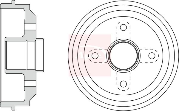 Apec DRM9142 Brake Drum - 1