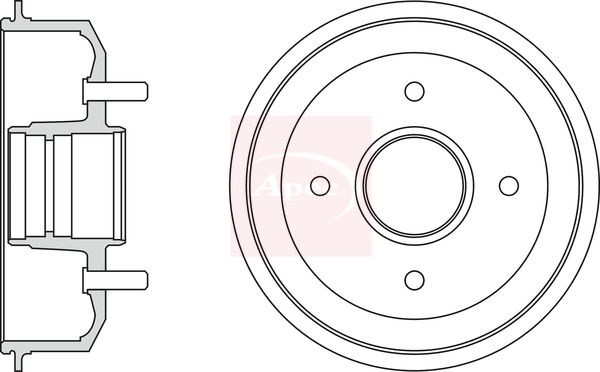 Apec DRM9145 Brake Drum - 1