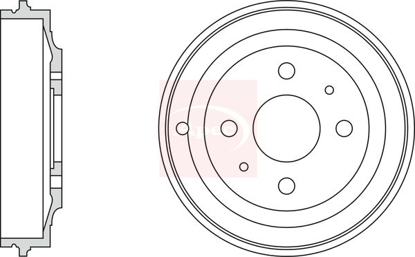 Apec DRM9147 Brake Drum - 1