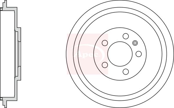 Apec DRM9169 Brake Drum - 1