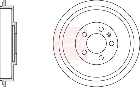 Apec DRM9169 Brake Drum - 1