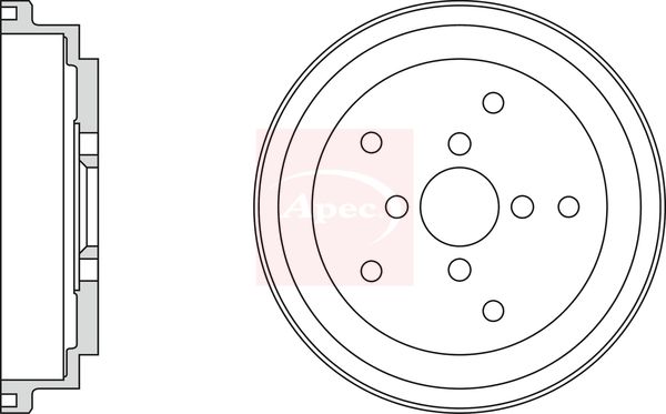 Apec DRM9187 Brake Drum - 1