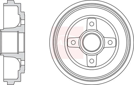 Apec DRM9200 Brake Drum - 1