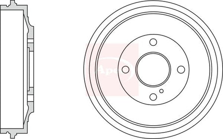 Apec DRM9202 Brake Drum - 1