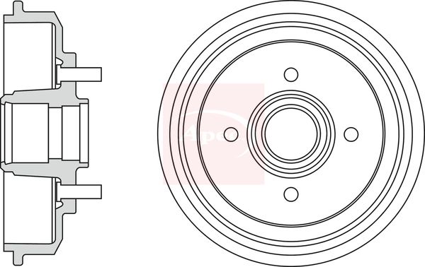 Apec DRM9203 Brake Drum - 1