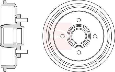 Apec DRM9203 Brake Drum - 1