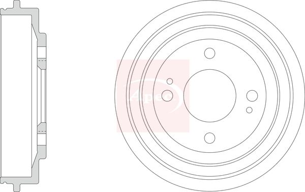 Apec DRM9206 Brake Drum - 1