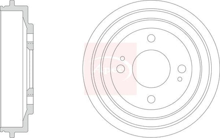 Apec DRM9206 Brake Drum - 1