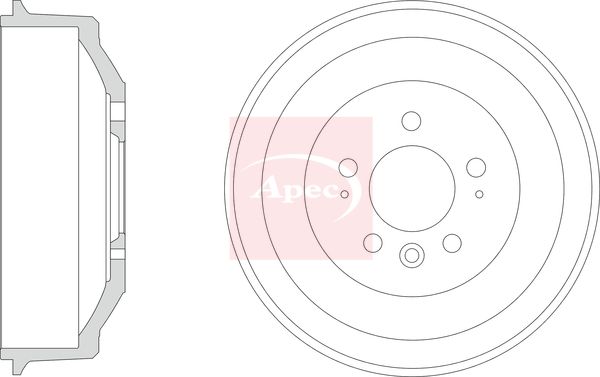 Apec DRM9207 Brake Drum - 1